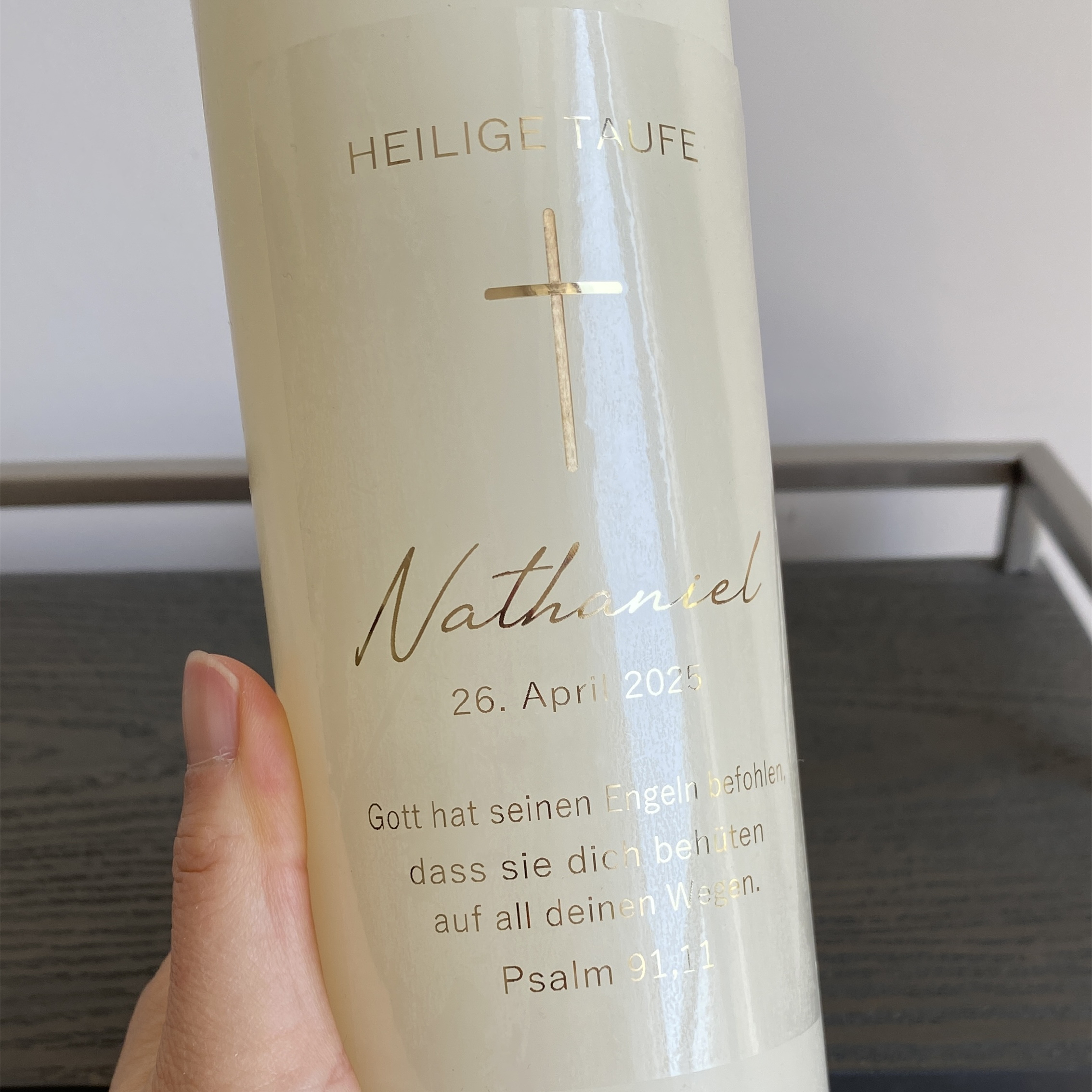 Personalized My Holy Baptism C - огляд і ціна Personalised Candle Label
