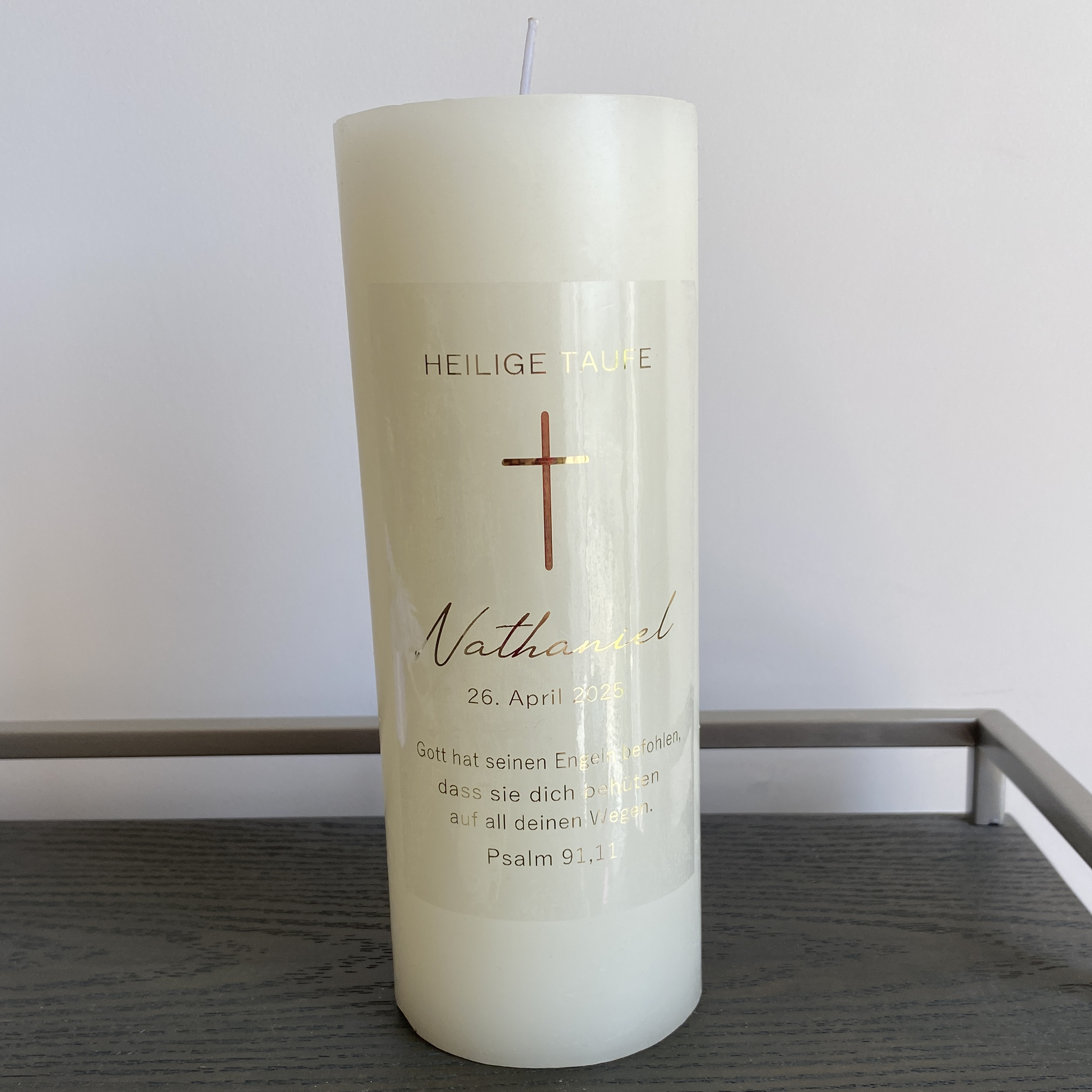 Personalized My Holy Baptism C - огляд і ціна Personalised Candle Label
