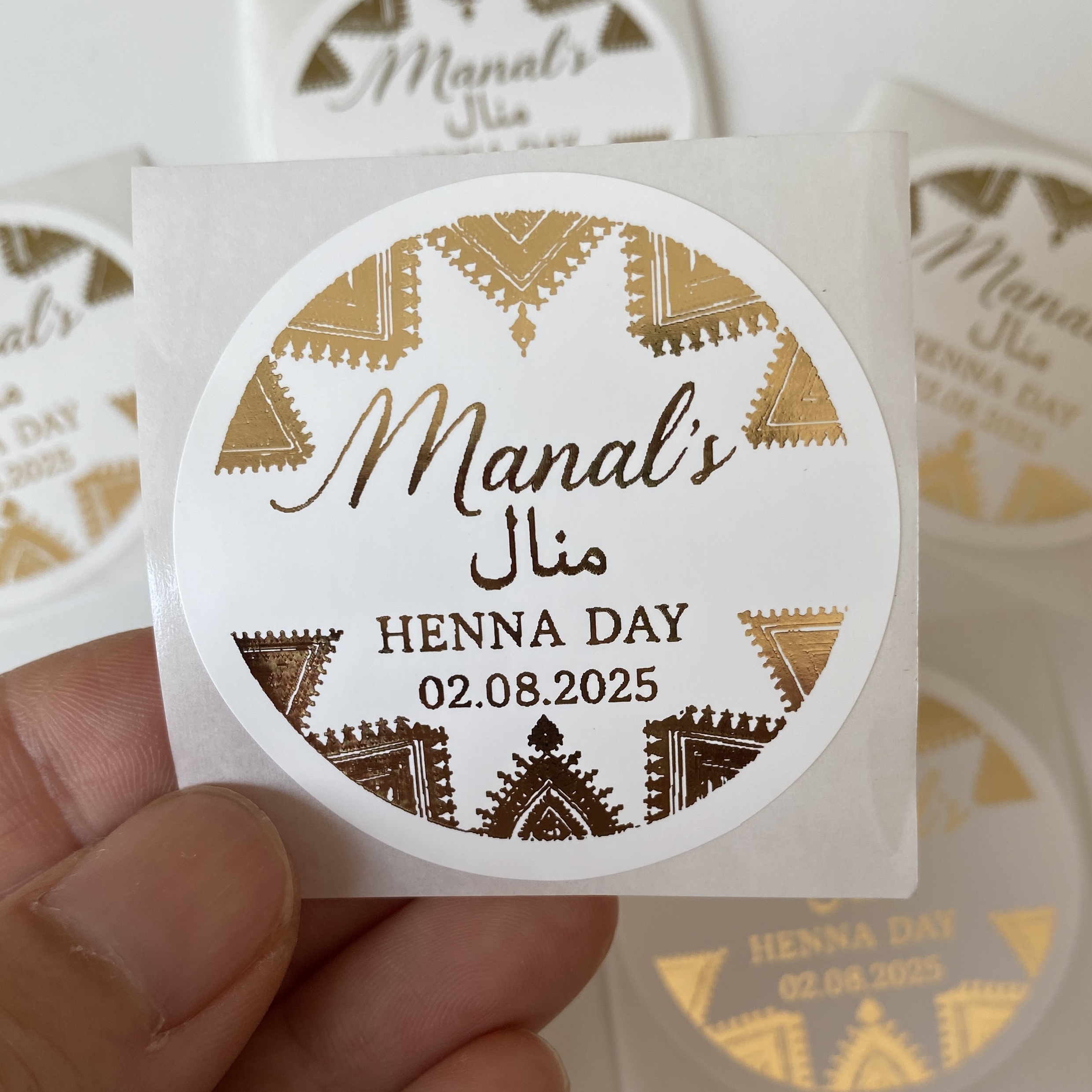 Green Mehndi Decorations Cotto - огляд і ціна Personalised Candle Label