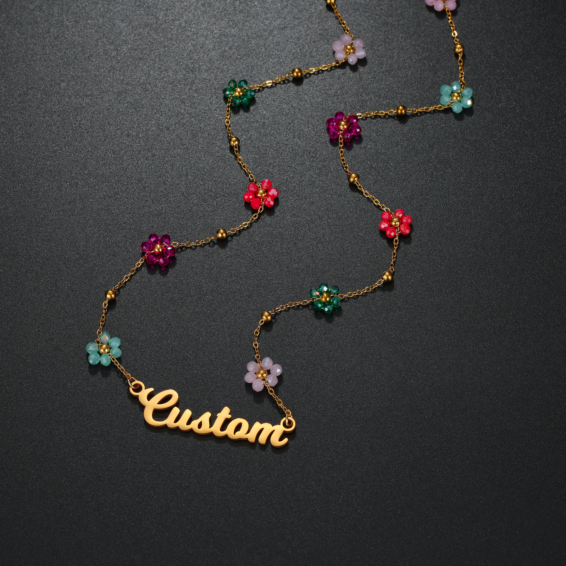 Atoztide Custom Name Jewelry S - огляд і ціна Birth Flower Necklace