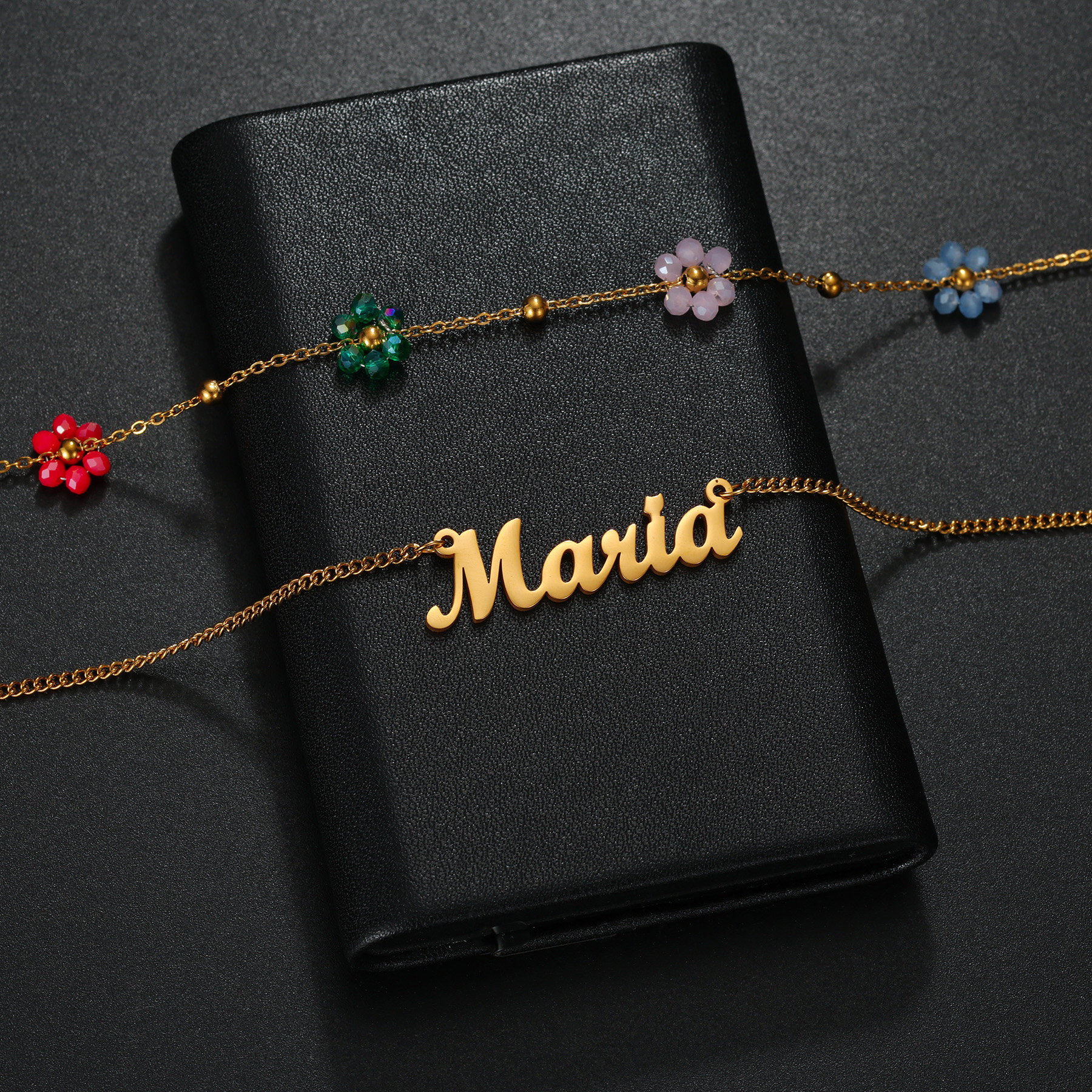 Atoztide Custom Name Jewelry S - огляд і ціна Birth Flower Necklace