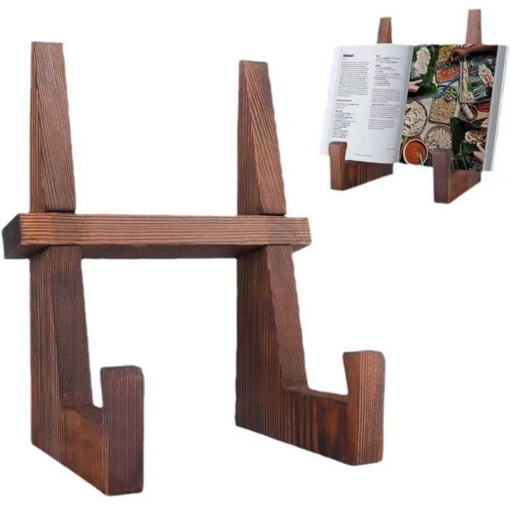 Vintage Wooden Cookbook Holder - огляд і ціна Engraved Wood Frame