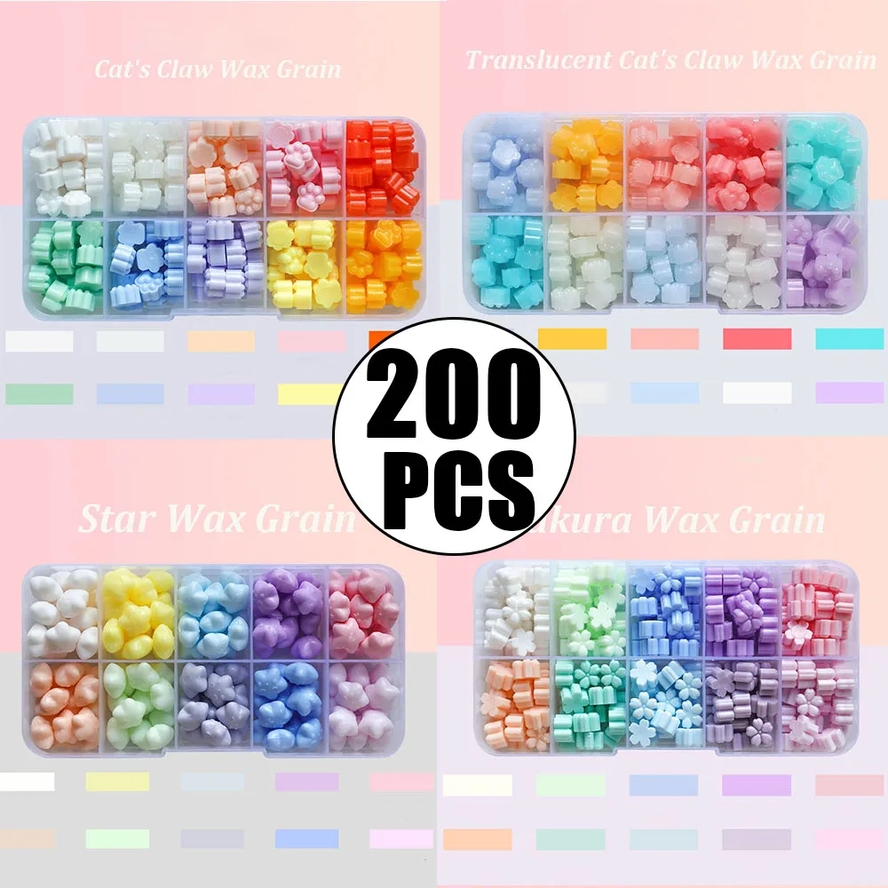 200Pcs Box Sealing Wax Beads,  - огляд і ціна Wax Seal Letter Kit