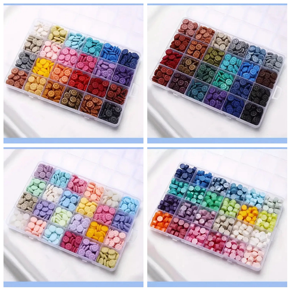 600Pcs Box Sealing Wax Beads,  - огляд і ціна Wax Seal Letter Kit