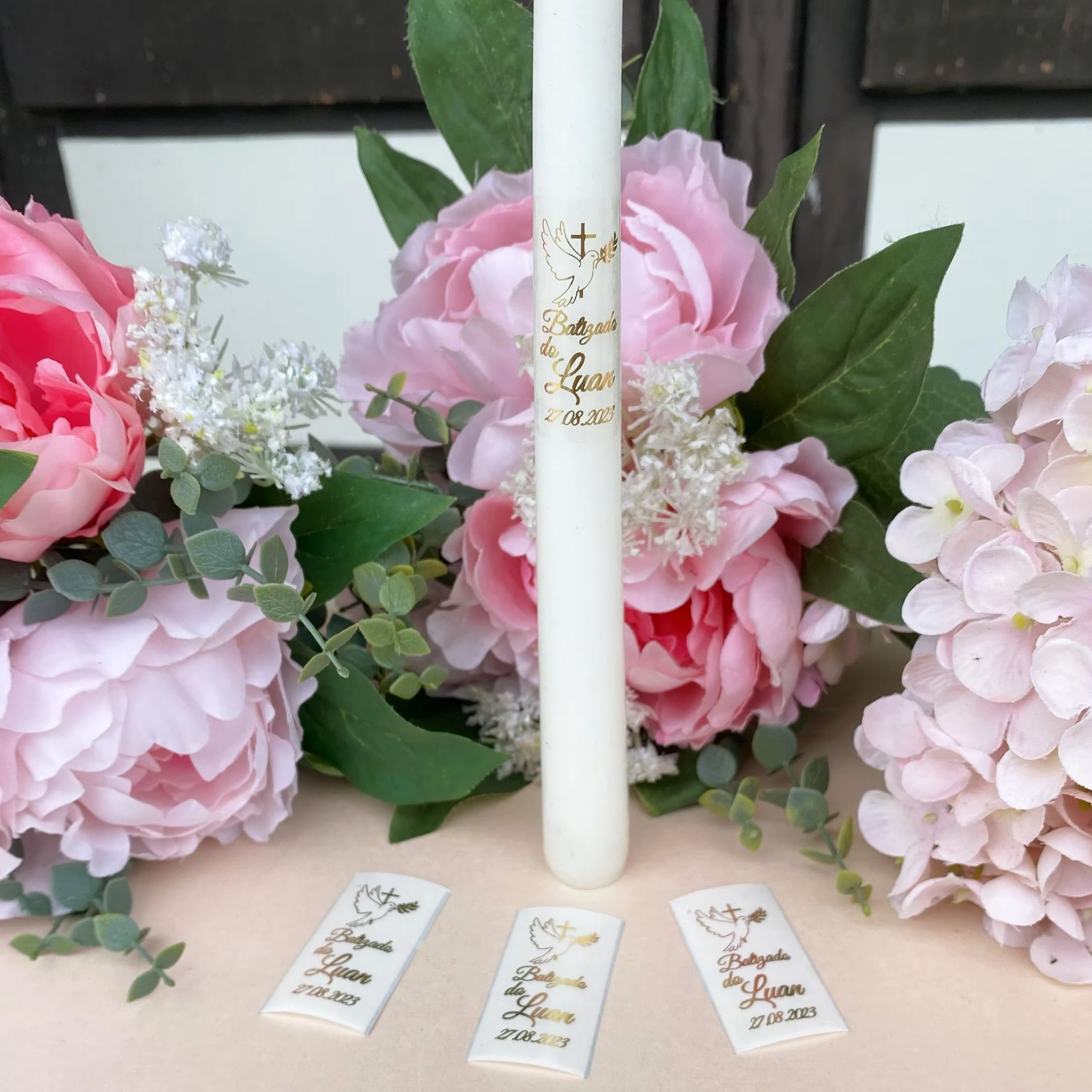 10 Personalized My Baptism Tap - огляд і ціна Personalised Candle Label