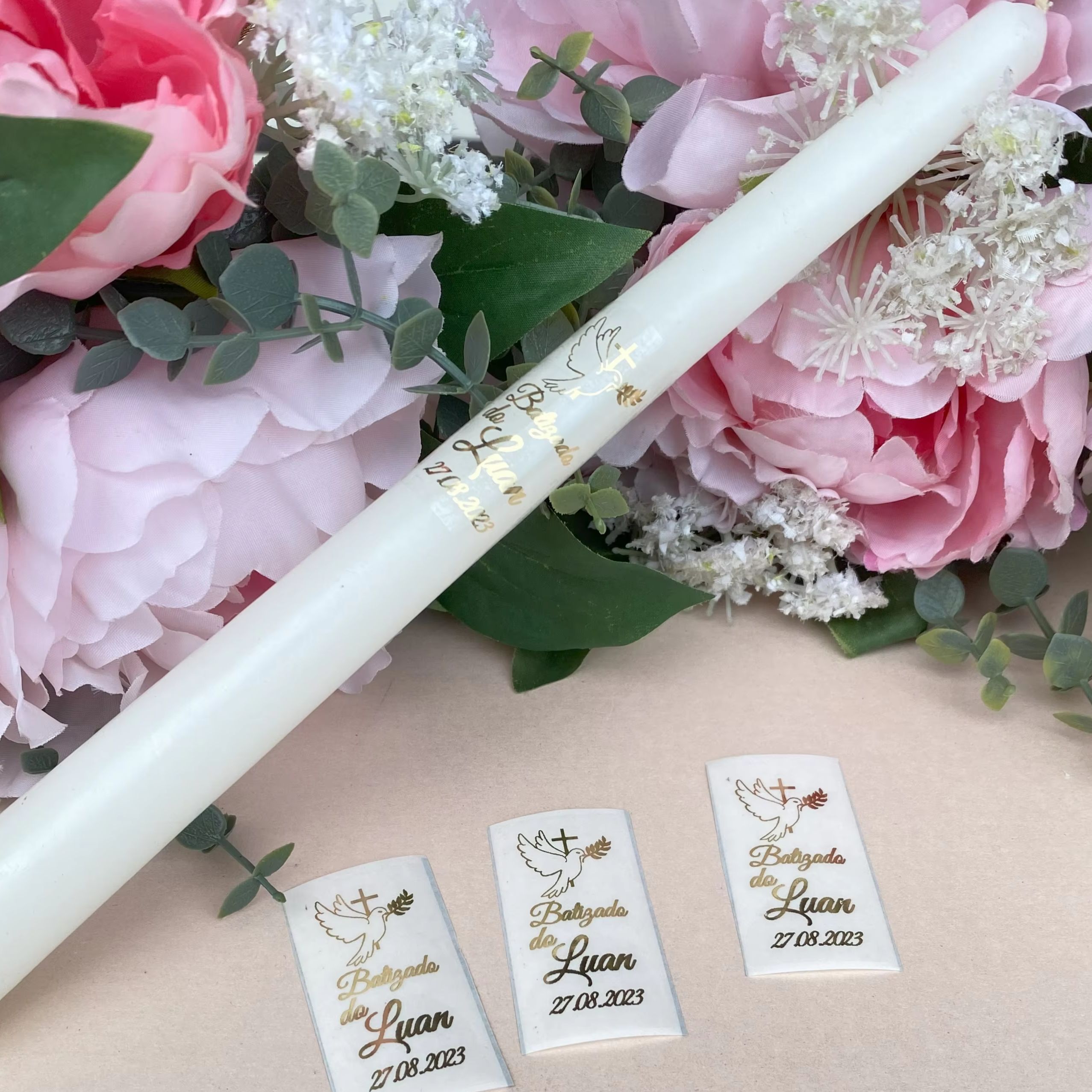 10 Personalized My Baptism Tap - огляд і ціна Personalised Candle Label