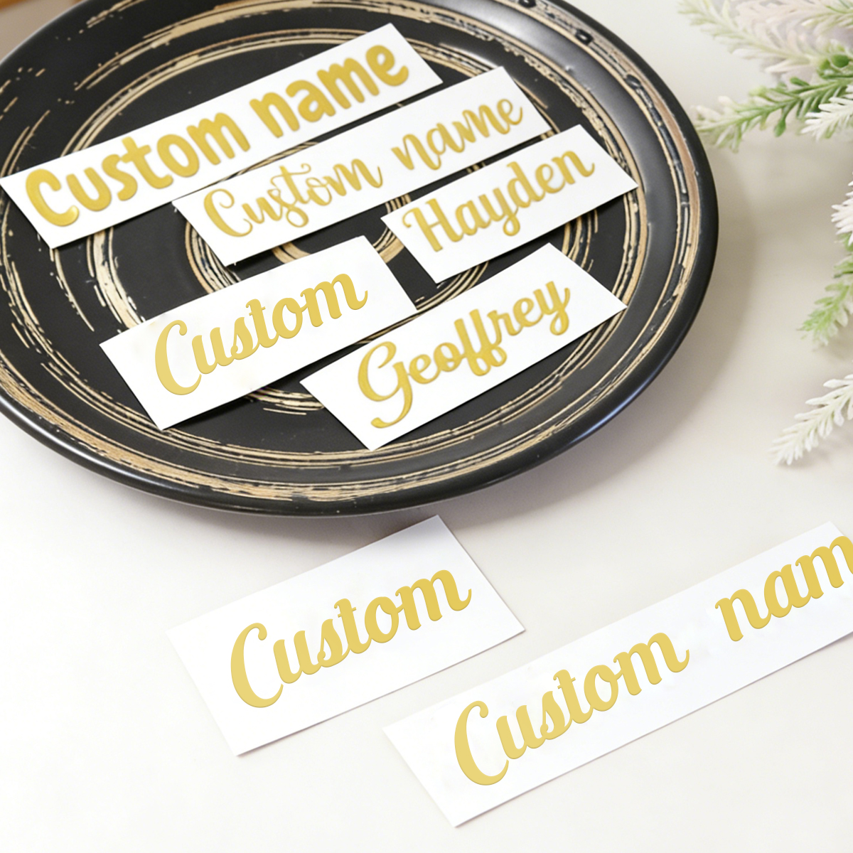Custom Name Stickers, Custom G - огляд і ціна Personalised Candle Label