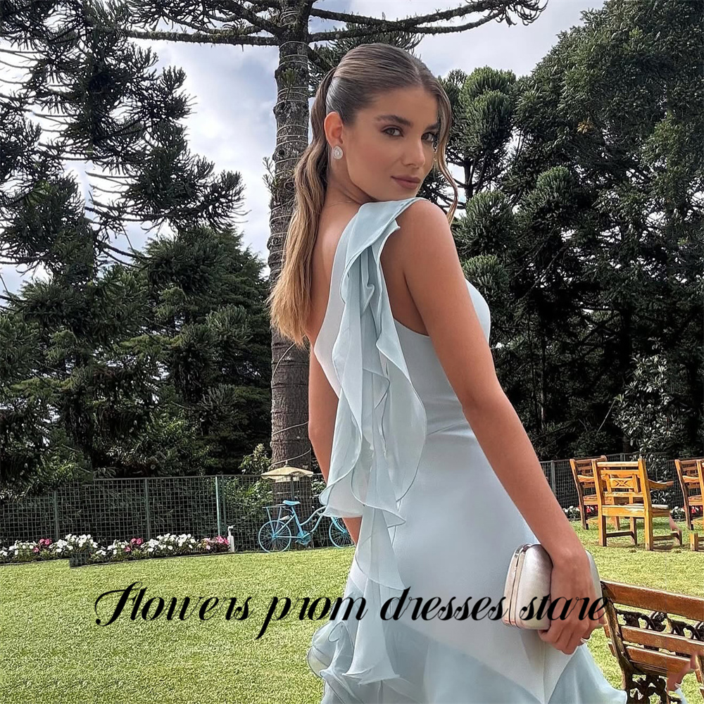 Flowers Sky Blue Party Dress L - огляд і ціна Custom Night Sky
