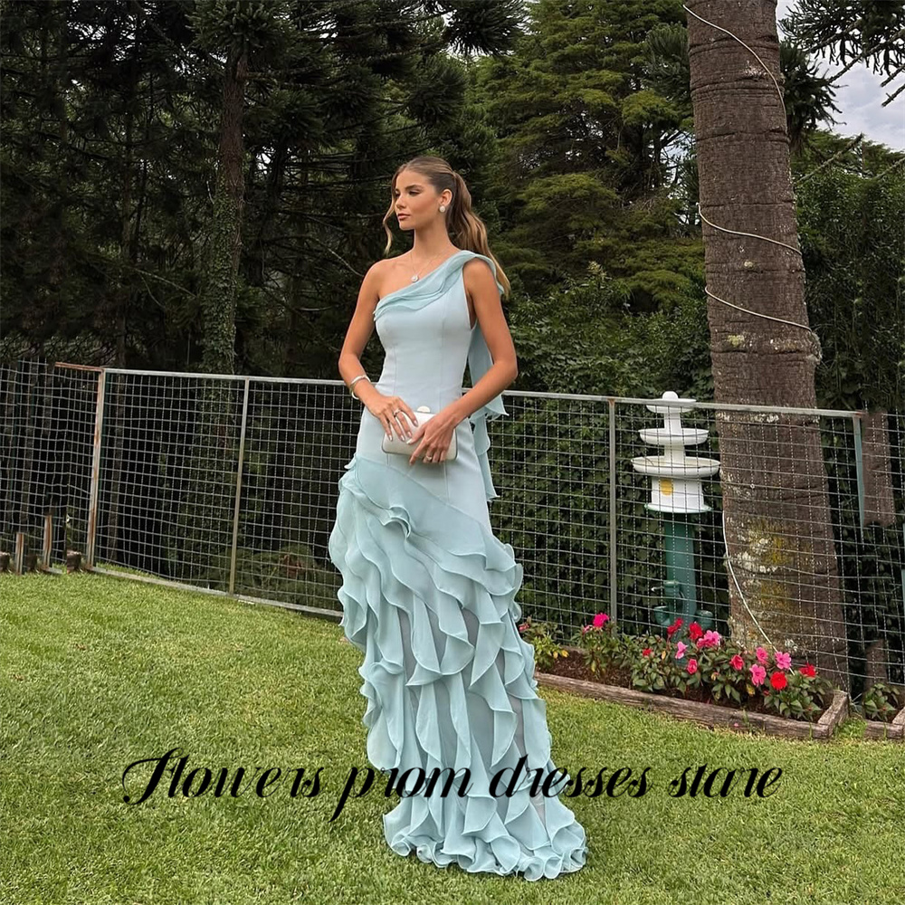Flowers Sky Blue Party Dress L - огляд і ціна Custom Night Sky