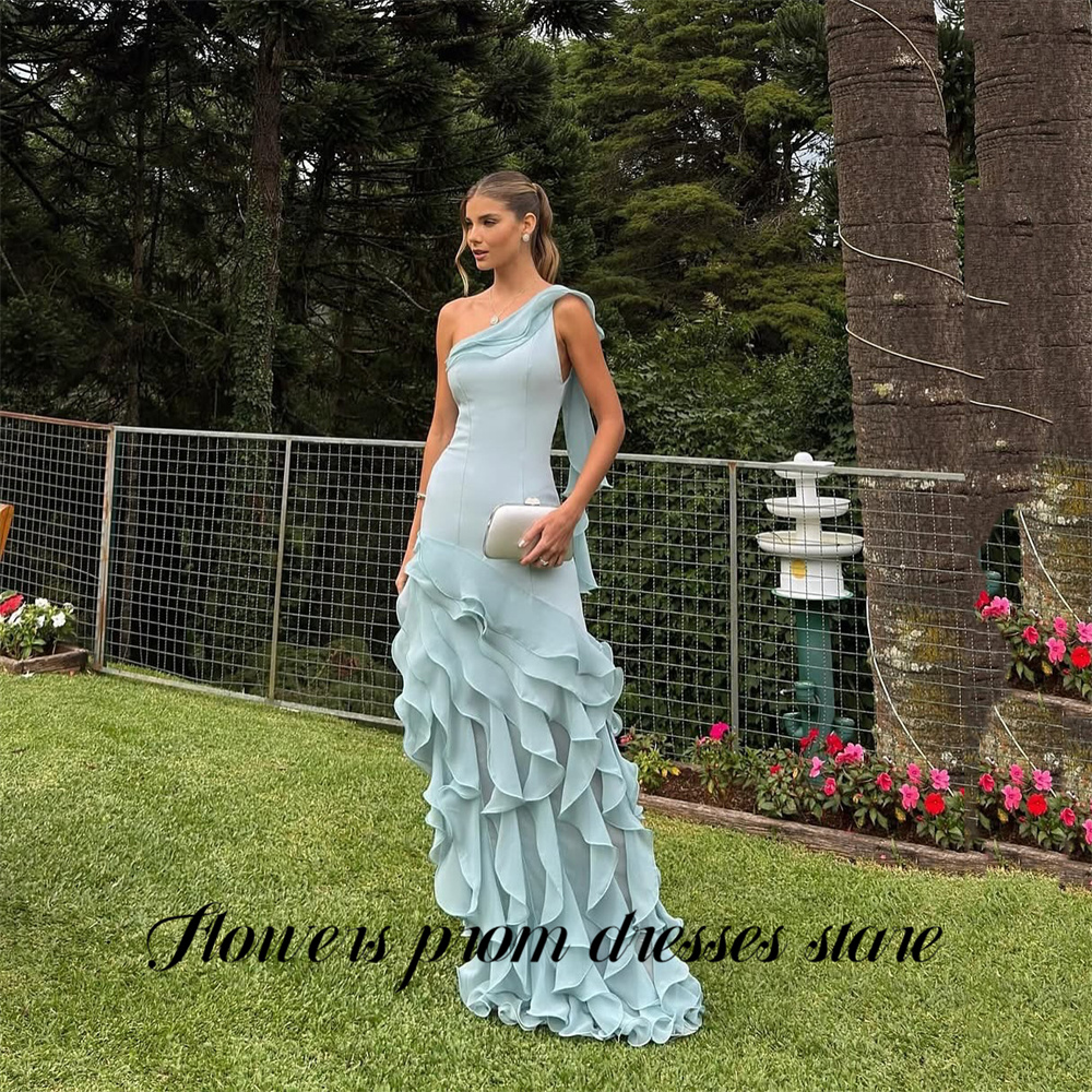 Flowers Sky Blue Party Dress L - огляд і ціна Custom Night Sky