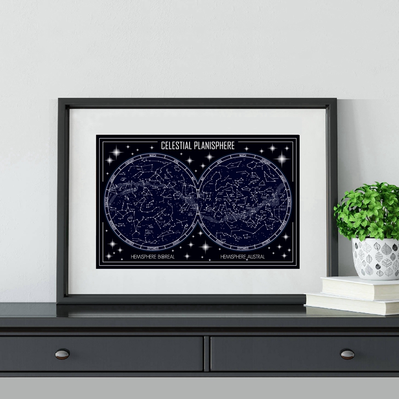 Celestial Planisphere Map Canv - огляд і ціна Custom Star Map